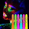 10-Color UV Face Paint Set for DIY Halloween & Cosplay – Washable, Luminous Crayons for Events and Parties
