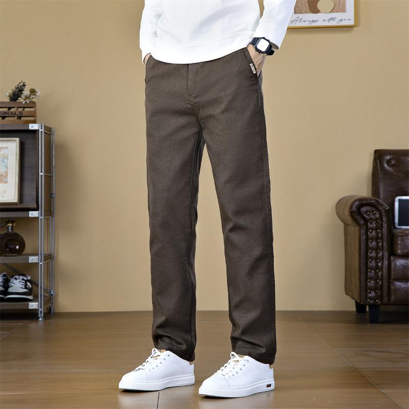 Pants Men's Autumn and Winter New Business Casual Trousers Men's Straight Loose Trend Versatile Men's Trousers