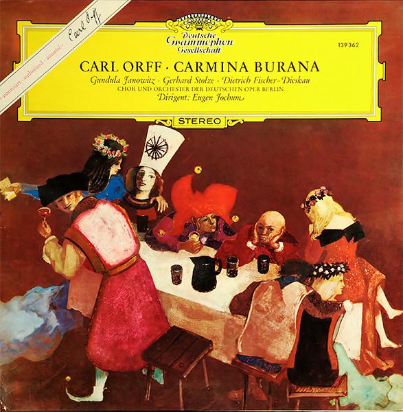 

LP Record CARL ORFF GUNDULA JANOWITZ GERH Carmina Burana 139362 Deutsche Grammo Germany Classical Used