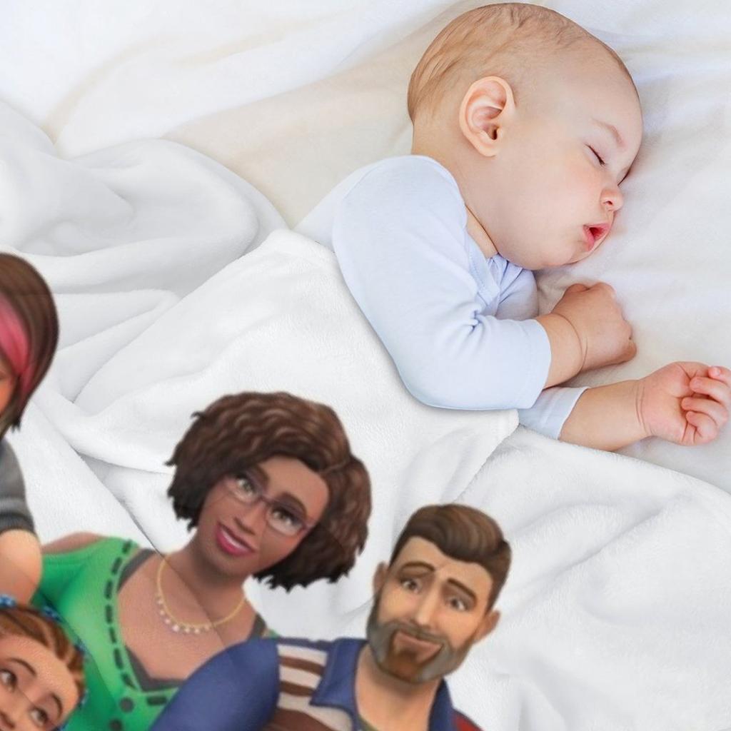 The Sims 4 Parenthood Throw Blanket Thermal Camping Blankets For Baby bed plaid Blankets