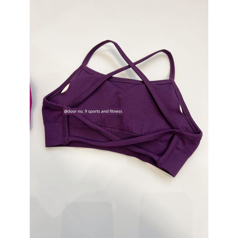 Cross-Back Beauty Back Sports Bra with Shockproof Support for Fitness, Yoga, and Training for Women