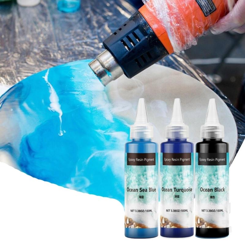 100ml Epoxy Resin Pigment Set with Colors High Concentration Opaque Resin Dye for UV Resin Crafts and Cell Effects