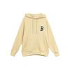 MLB Old Flower Sweatshirts Unisex Beige Yellow Hooded Moderate Regular 3AHDM0114-43BGS