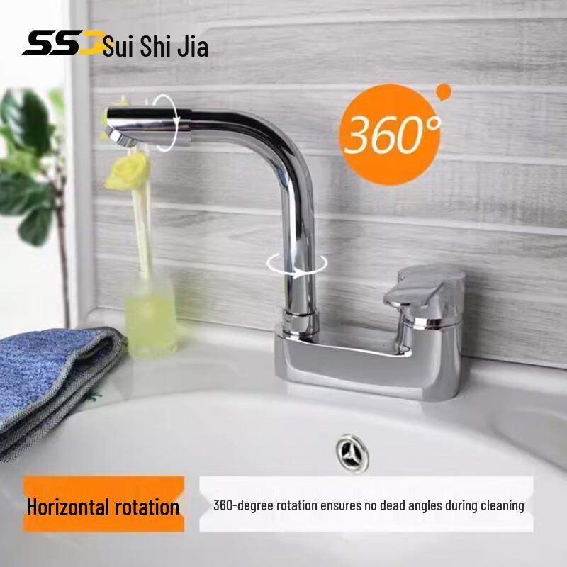 Dual-Handle Hot & Cold Basin Faucet