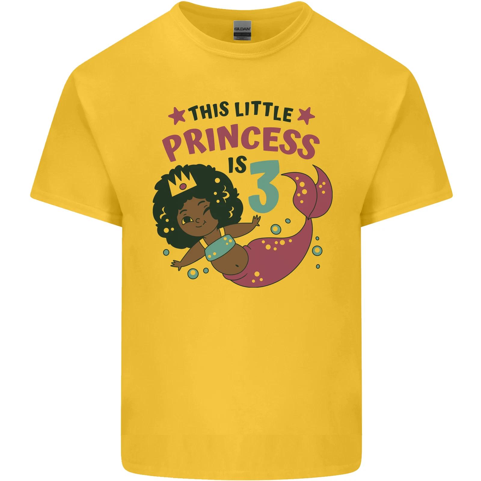 

3rd Mermaid Birthday 3 Year Old Kids T-Shirt Childrens S