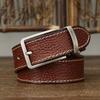 Belt Men's Retro Handmade Trendy Lychee Embossed First Layer Cowhide Leather Workwear Casual Pants Belt Men's