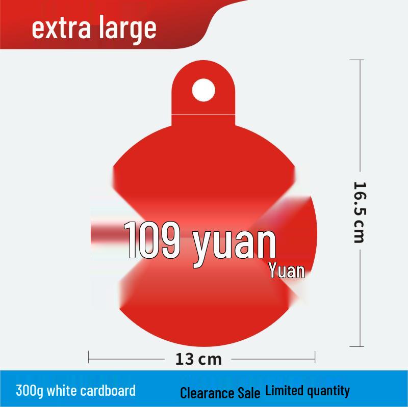 Discount Promotion Tag for Clothing & Accessories Display Stand