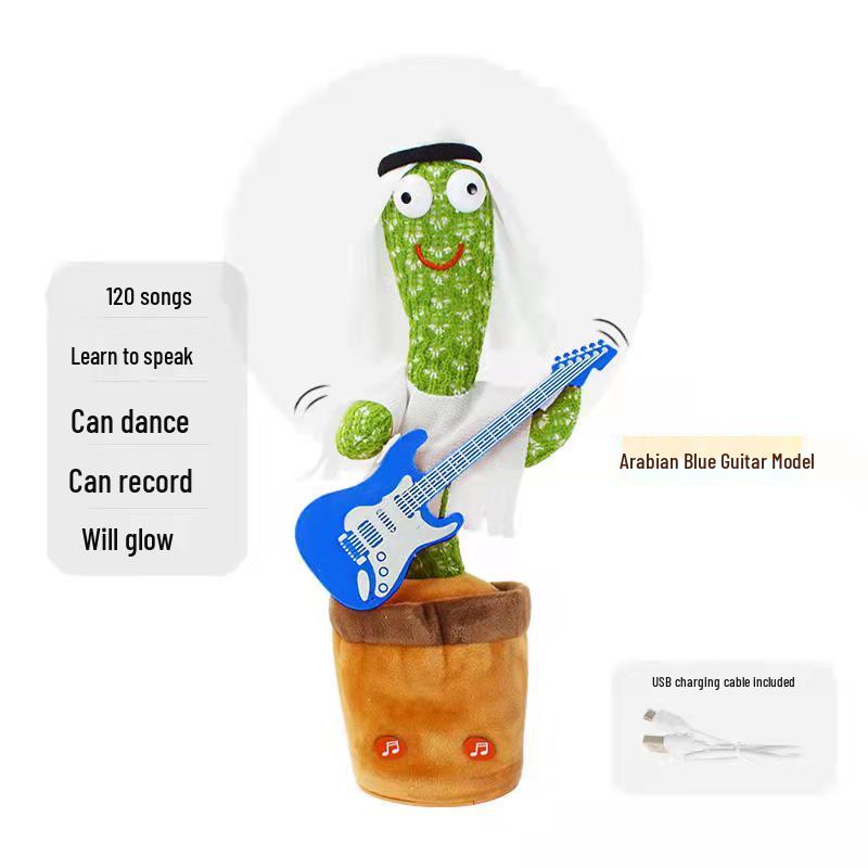 

Танцюючий кактус - Музична іграшка, що хитається та крутиться, натхненна TikTok Chinese Rechargeable Version