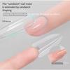 Long Ladder Oval Quick Extension Sandwich Nail Form Paper-Free Crystal Gel Builder Mold Professional Manicure  Shaping