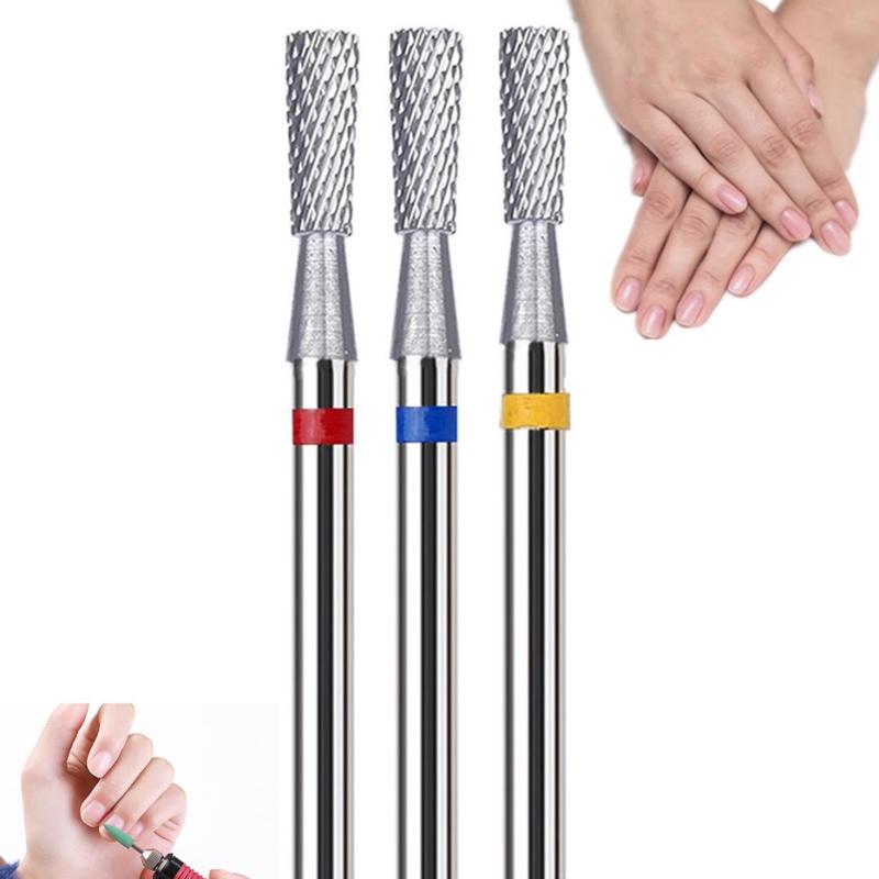 Inverted Ladder Crossing Teeth Nail Drill Bit Milling Cutters Manicure Pedicure Machine Accessories For Gel Polish Remover Tool