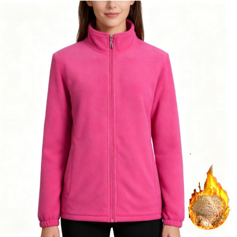 Women's Autumn and  Winter Polar Fleece Top - Fashion Soft Shell Casual Warm Fleece Outerwear