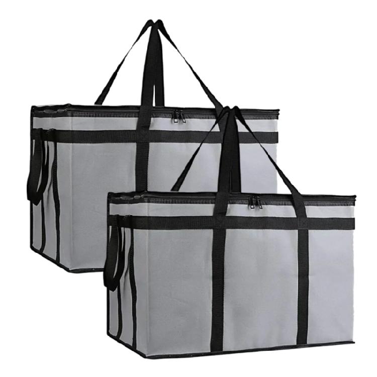 Folding Insulated Food Delivery Bags Large Capacity Thermals Storage Waterproofed Camping Cookware For Picnics Event