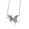 Contemporary Butterfly Pendant Necklace Featuring Geometric Star Design And Subtle Brushed Texture Jewelry Accessory