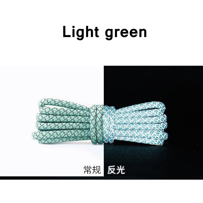 1 Pair NEW Reflective Sports Shoelace Round Rope Rhoelace Rtrong Light Shoelace Durable Shoelace Rope Length 100/120/140/160CM