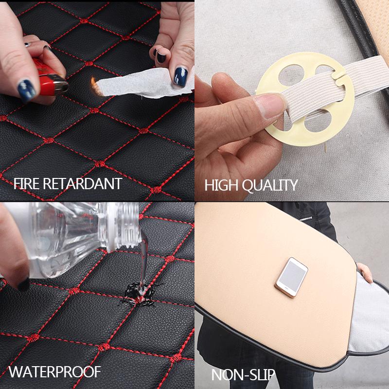 Universal Car Seat Cover PU Leather Cars Seat Cushion Full Set Pad Mat Protector Automobiles Rear Front Seat Covers Car Styling