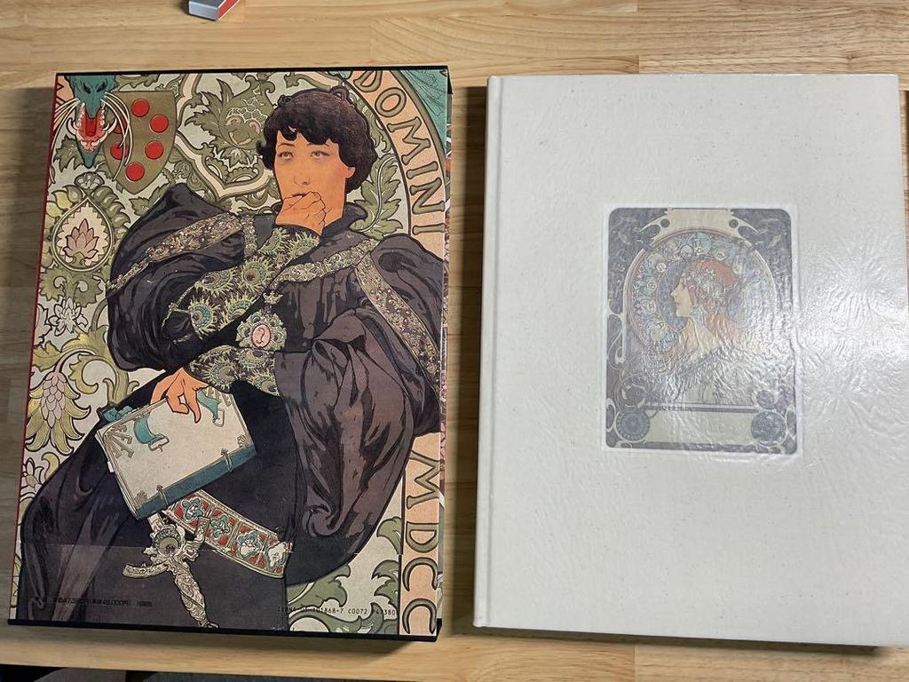 [USED] Alphonse Mucha size A3 extra large book + 3 special framed editions