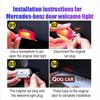 HTBFS1 For Mercedes Benz GLC Gle GlS ML GL A B M C E Class Led Car Door Logo Welcome Shadow Light Laser Projector Ghost Atmosphere Lamp