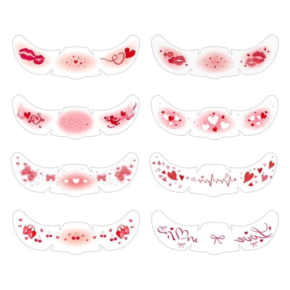 

8pcs Facial Art Freckles Blush Stickers Long Lasting Makeup Stickers Face Temporary Tattoos Concert 8PCS