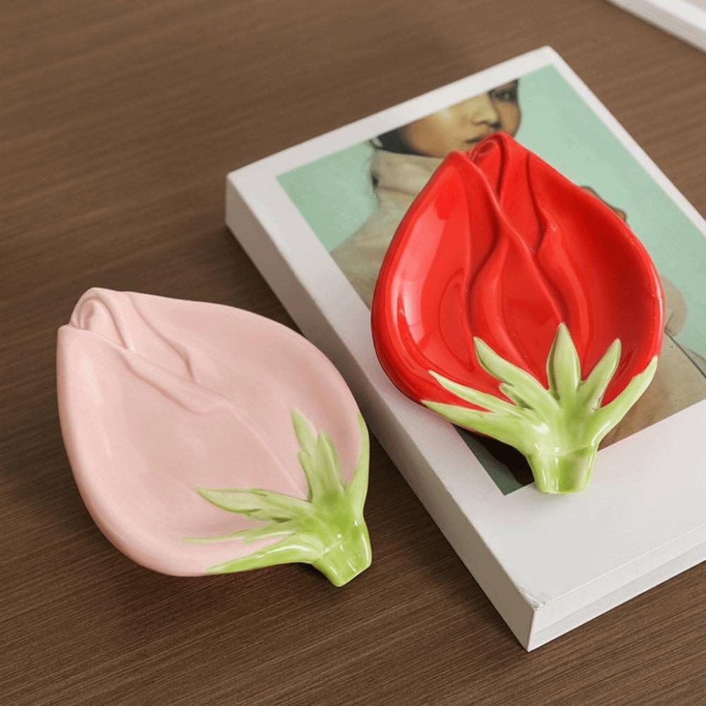 Leaf Shaped Design Soap Drainage Rack Light Luxury Style Draining Soap Holder  Kitchen Sink