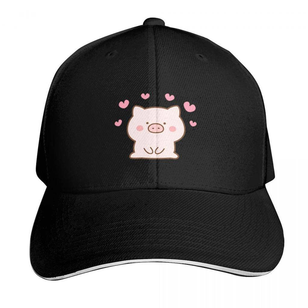 Lots Of Little Hearts Pig Emoticon Cap Fashion Casual Baseball Caps Adjustable Hat Hip Hop Summer Unisex Baseball Hats