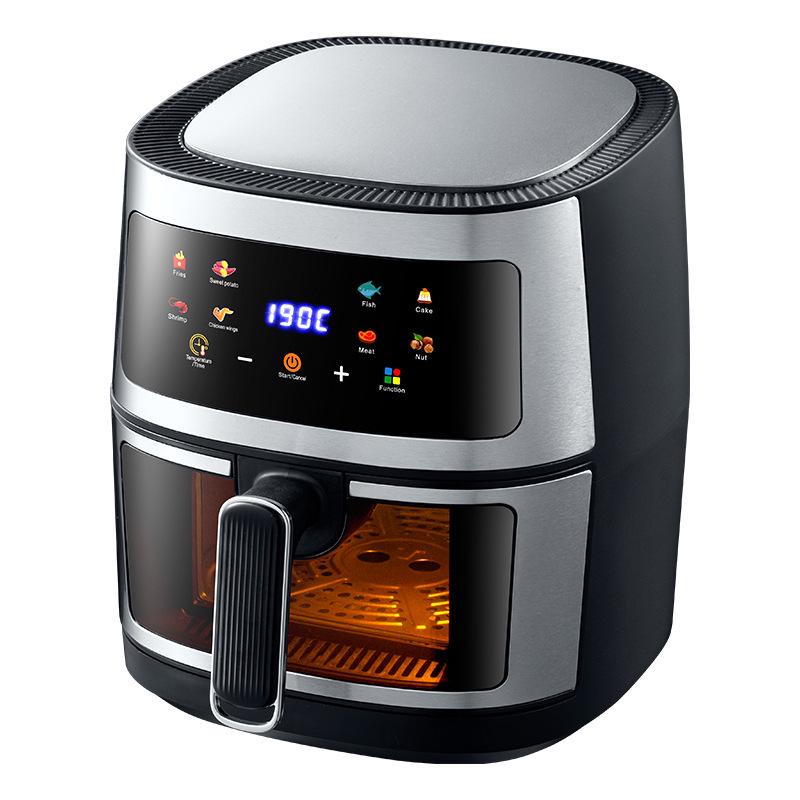 Stainless Steel Large Capacity Oil-Free Air Fryer: New Multifunctional Electric Model