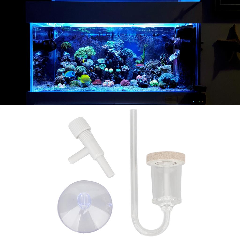 Aquarium CO2 Diffuser Transparent Acrylic Nanotechnology High Dissolution Rate Fish Tank Bubble