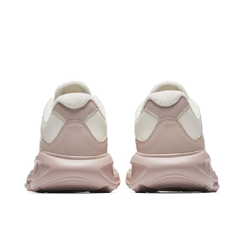 Anta Minimalist Comfortable Fleece Lined Non-Slip Warm Low-Top Casual Running Shoes Women sneaker White Pink 922445571-10