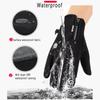 Yanbiguo Winter Thermal Cycling Gloves For Men&Women,Waterproof Warm Non-Slip Touch Screen Gloves For Outdoor Running,Driving