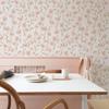 Pink Floral PVC Peel And Stick Wallpaper Flower Self-adhesive Waterproof Cabinet Sticker Elegant  Spring Vinyl Home Decor