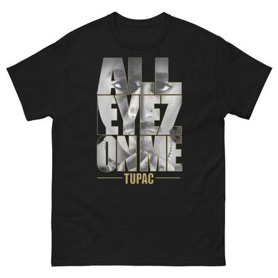 2.Pac All Eyez On Me Shirt Vintage Rap Tee 90er Hip Hop Y2K Streetwear