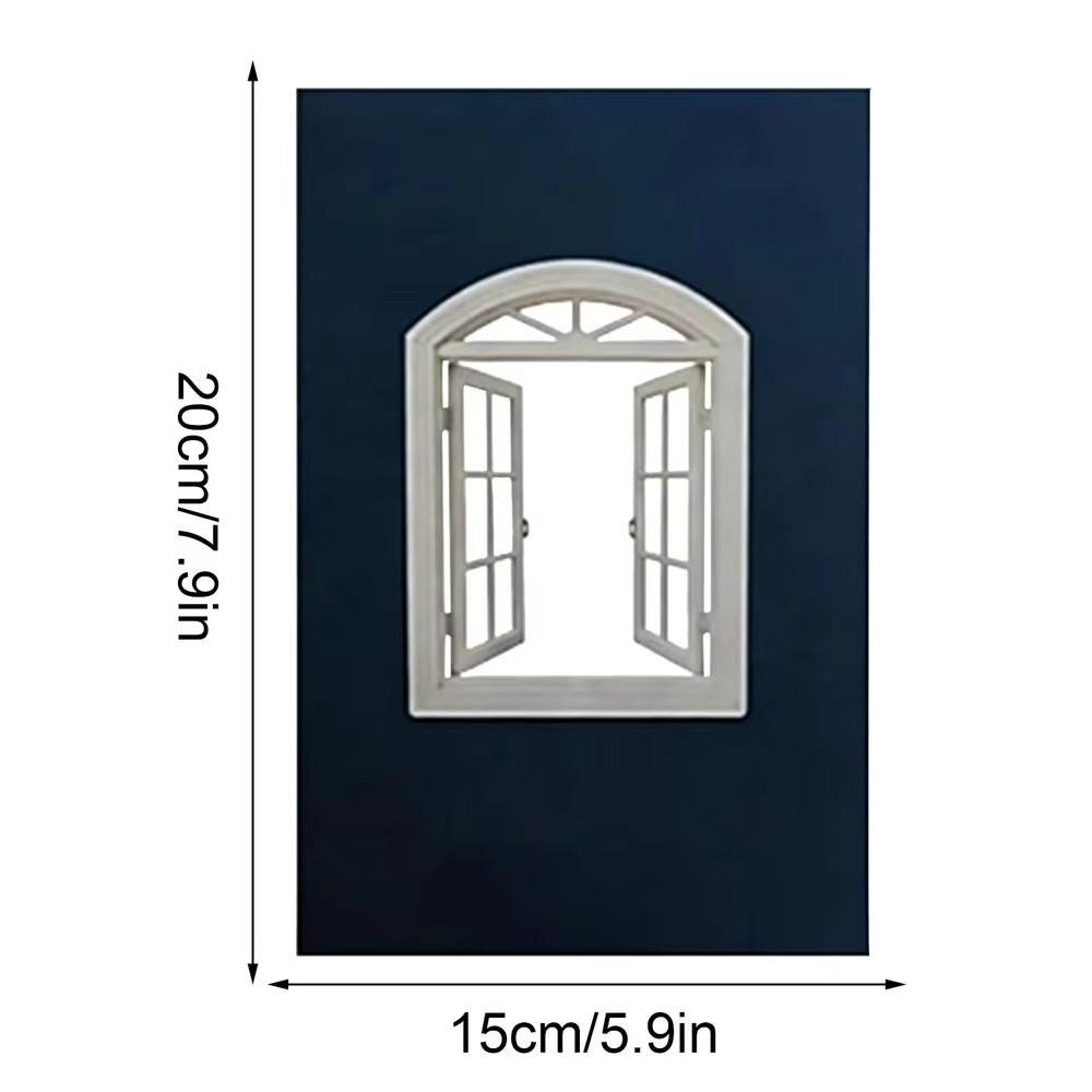 Handheld Window View Photography Props Blue Paper Design Reusable Photo Viewfinder Lightweight Easy Carrying