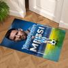 Messi Personalized Text Carpet Design for Foyer Bedrooms Entryway Playrooms Antislip Carpet Anime Office Decor Perfect Birthday/Christmas Gift Idea