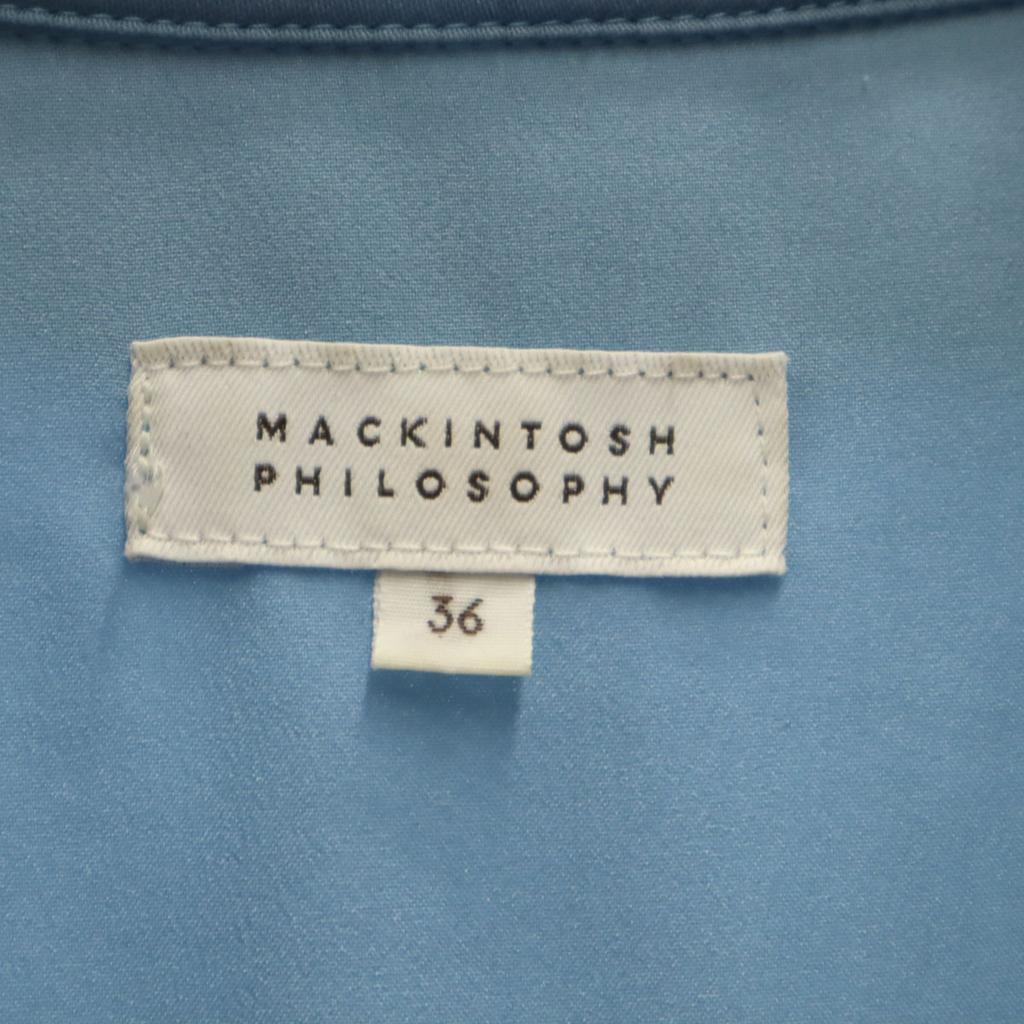 MACKINTOSH PHILOSOPHY Košilové šaty s krátkým rukávem 36 Modré Dámské Použité