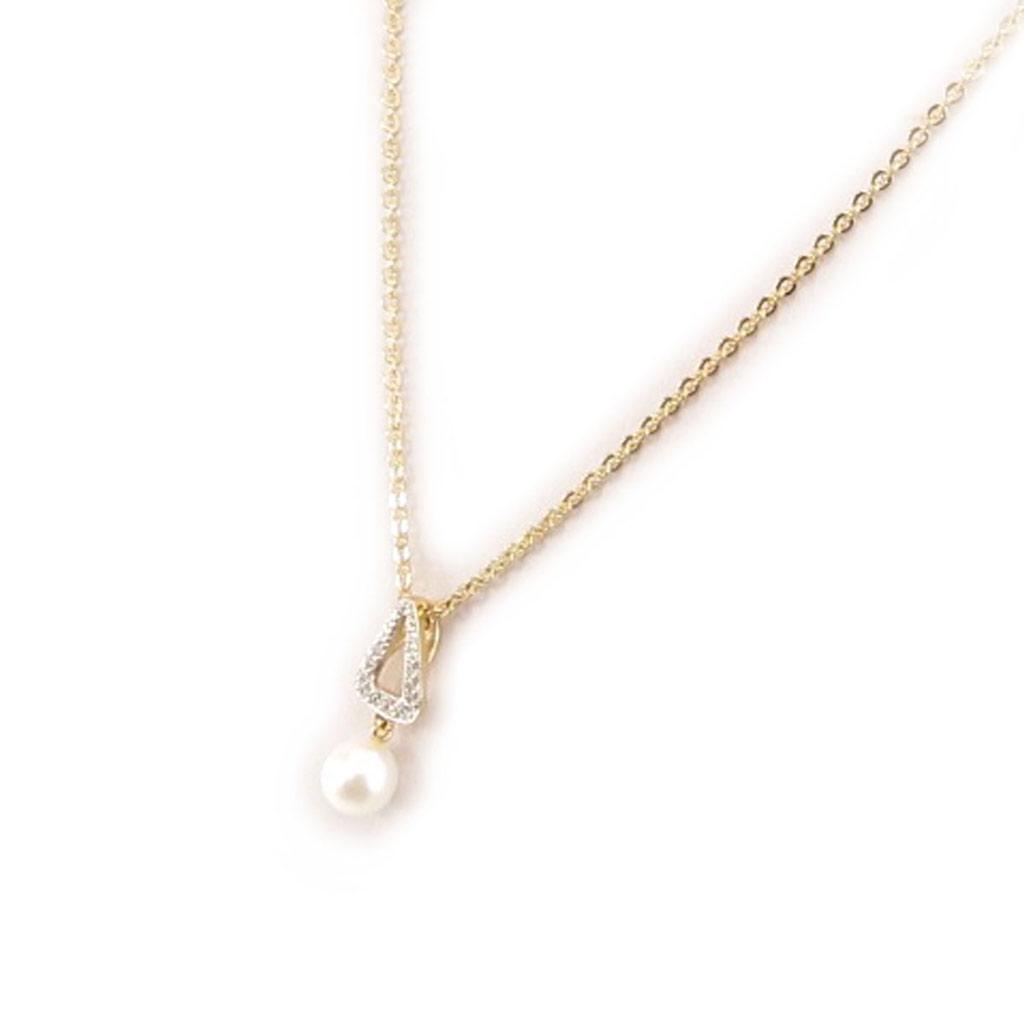 Altesse [L0685] - Ivory 'Pearl Beauty' Gold Plated Necklace