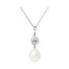 Necklace - Pearls & Colors - AAA+ Freshwater Cultured Pearl - 8-9 Mm - 925 Sterling Silver - Woman