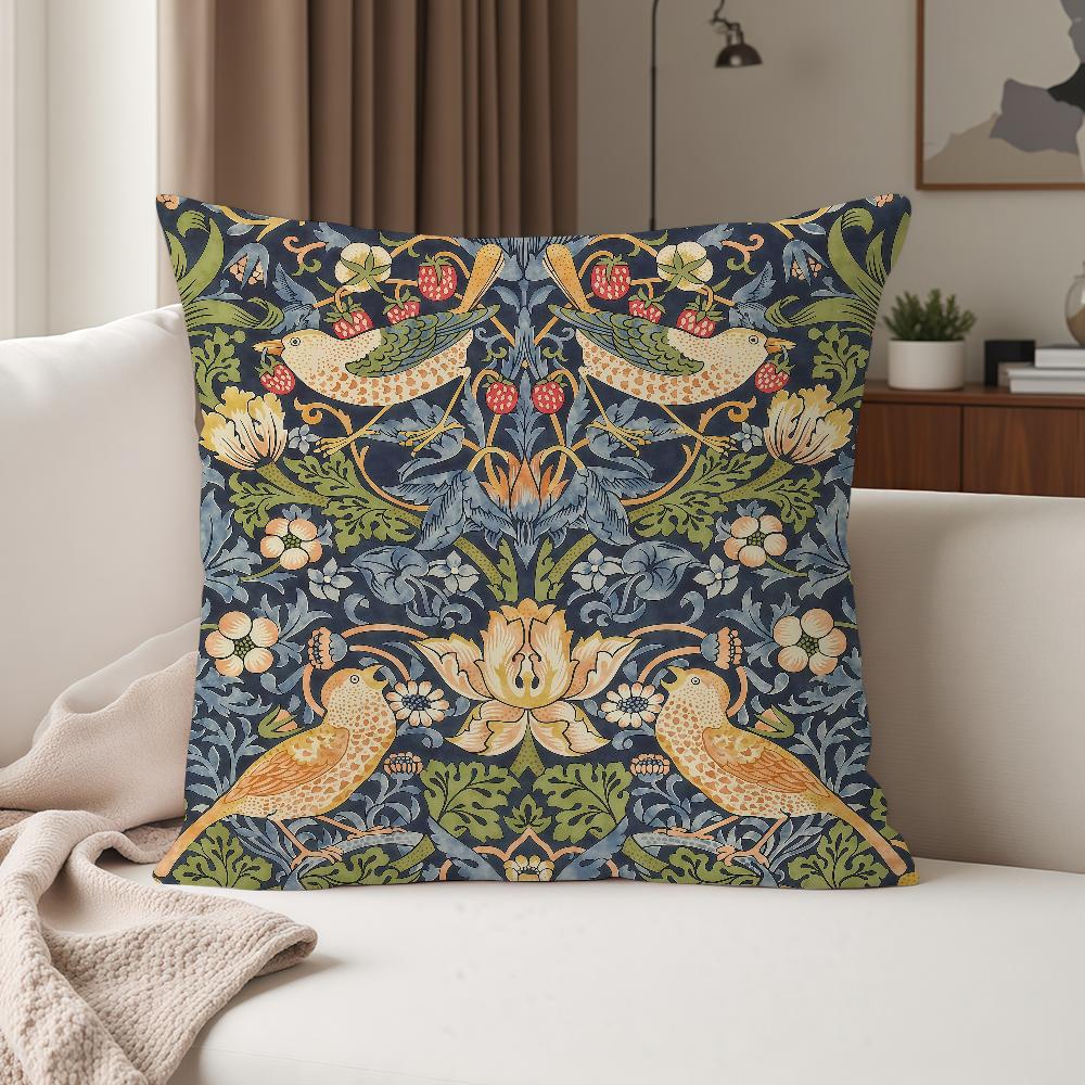 Retro Art Wwilliam Mmorris Pillow Case Suitable For Bedrooms Living Rooms Cars Home Decoration