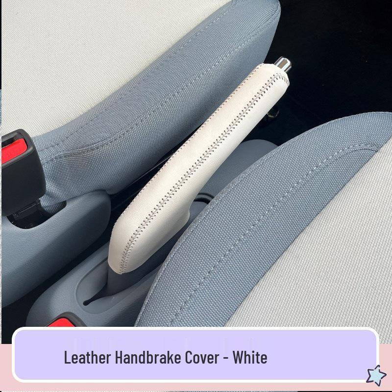 FAW Besturn Xiaoma Handbrake & Gear Shift Leather Cover for Interior Modification