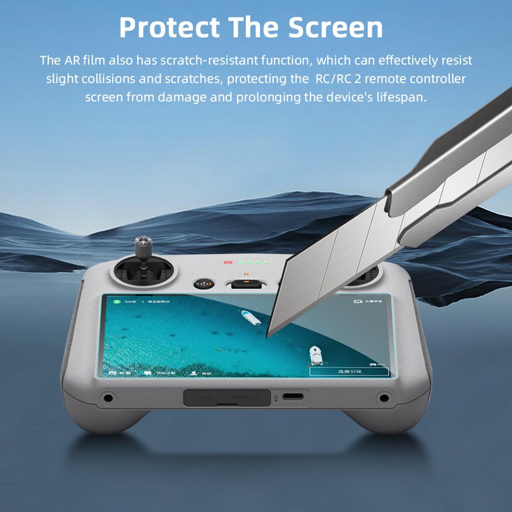 Protective Film Waterproof Screen Protector Slim Screen Protector Film for DJI Mini 3/4 PRO RC RC 2 Remote Accessories