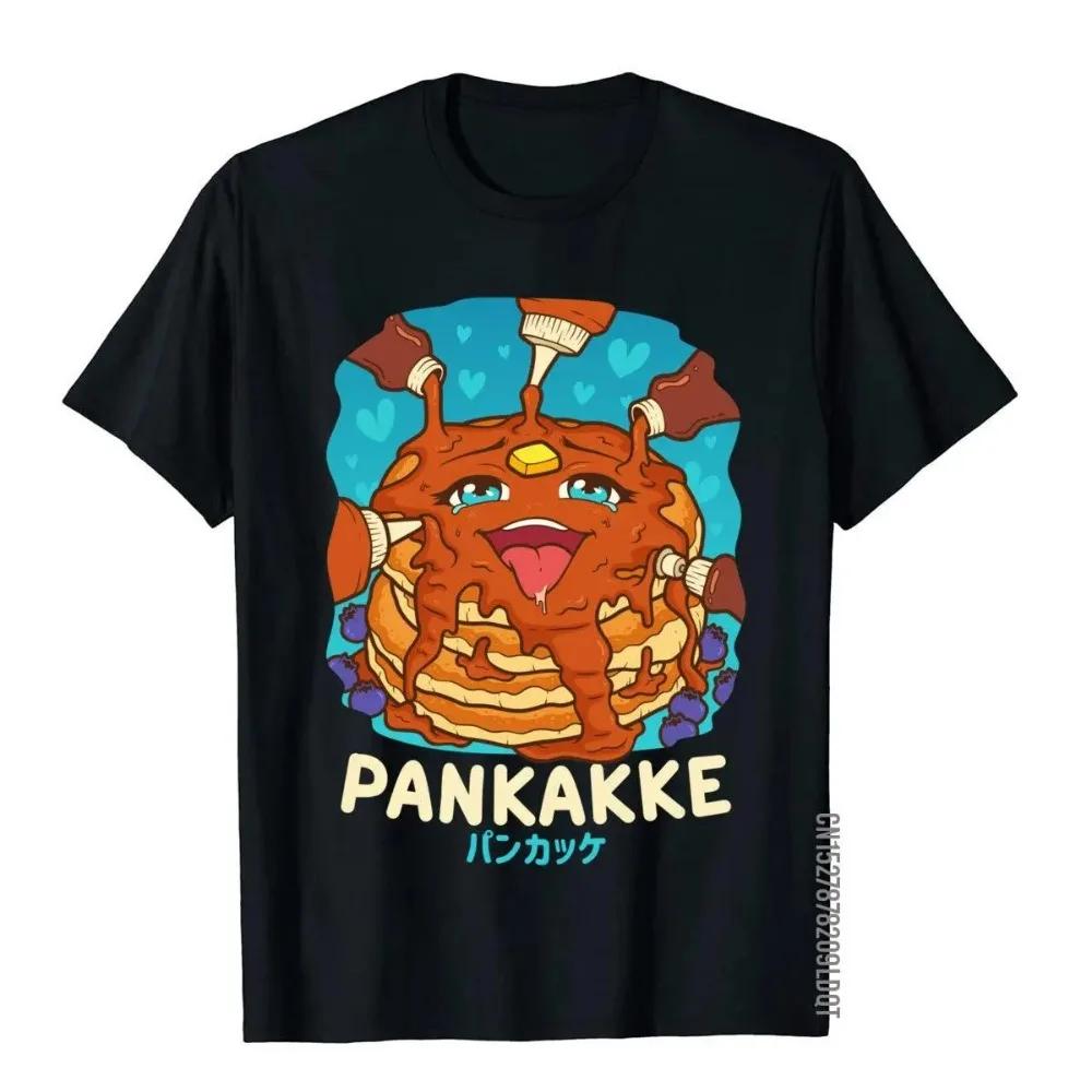 

Funny Naughty Foodie Pun Kawaii Pankakke Japanese Pancake T-Shirt Cotton Men T Shirts Beach Tops T Shirt High Street S