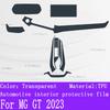 For MG GT  Car Interior Center Console Transparent TPU Protective Film Anti-scratch Repair Film