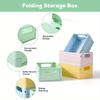 1pc Dormitory desktop storage box, book storage basket, simple foldable storage box, miscellaneous storage basket