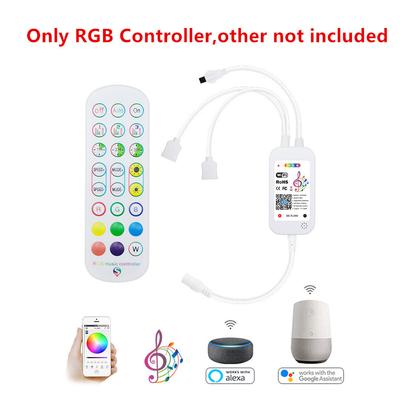 RGB Controller for LED Strip Lights DC5-24V WiFi / Remote Control for SMD5050 2835, Works with Alexa and Google Home
