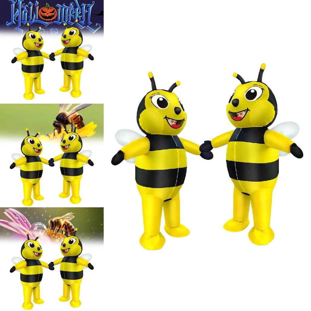 Festive Inflatable Bee Suit Made From Polyester For Themed Parties And Outdoor Celebrations