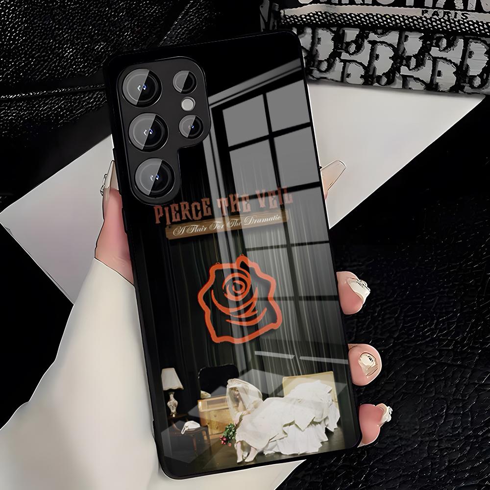 

Rock Band PIERCE VEil Phone Case For Samsung A25 A13 A33 5G A54 A36 A35 A56 A52 A14 Shockproof Glass Cover Samsung A22 5G