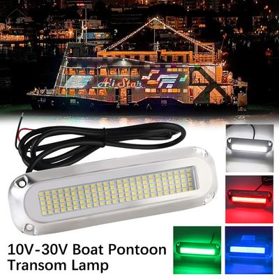 120 LED 60W Underwater Pontoon Transom Lamp Underwater Illumination 10V-30V For Marine Ship Yacht Boat Transom Light