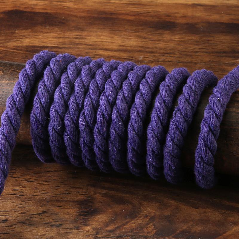 Sturdy Handmade Three-Strand Cotton-Hemp Rope for DIY Projects - Thick White Binding or Air Conditioner Water Pipe