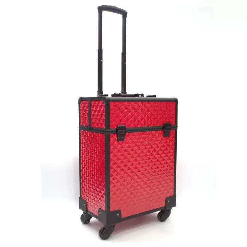 Largest Capacity Wheeled Makeup & Nail Art Case for Professionals