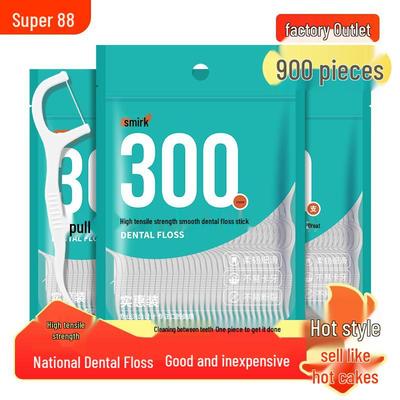 Ultra-Fine Disposable Floss Sticks - Family Pack for Interdental Cleaning and Back Teeth