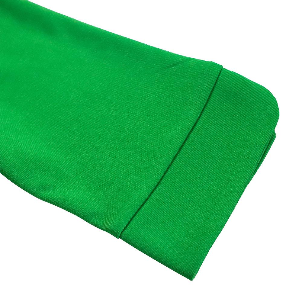 Robe plissée couleur unie pour femmes, grande taille, mode dames, élégante, une pièce, manches moyennes, col rond, avec broche