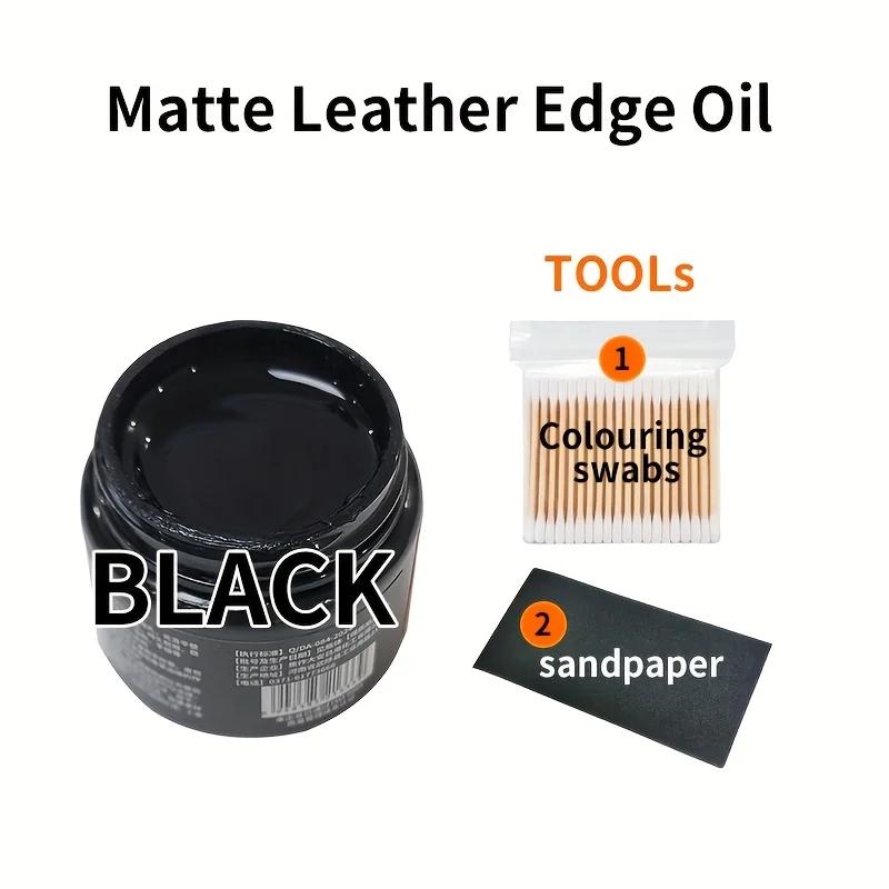 

30g Leather Edge Oil Kit- Repair Wear, Peel, and Color Loss - Suitable for Bags, Shoes, Jackets, Sofas, and All Leather Products чорний